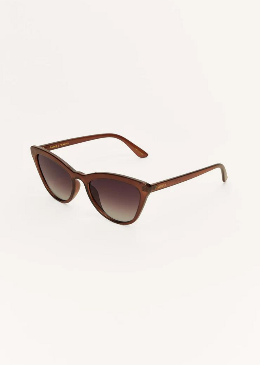 Z Supply Rooftop Polarized Sunglasses.This fashion frame features a contemporary cat-eye design that fuses traditional details with modern materials and will definitely get you noticed.