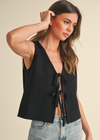 Rachel Tie Front Knit Vest