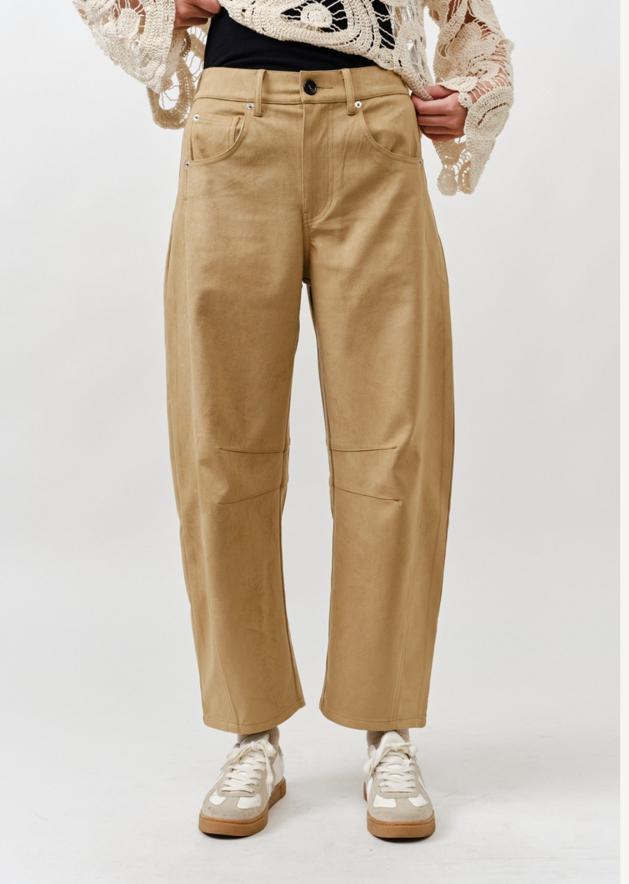 Rachel Slouchy Suede Pants