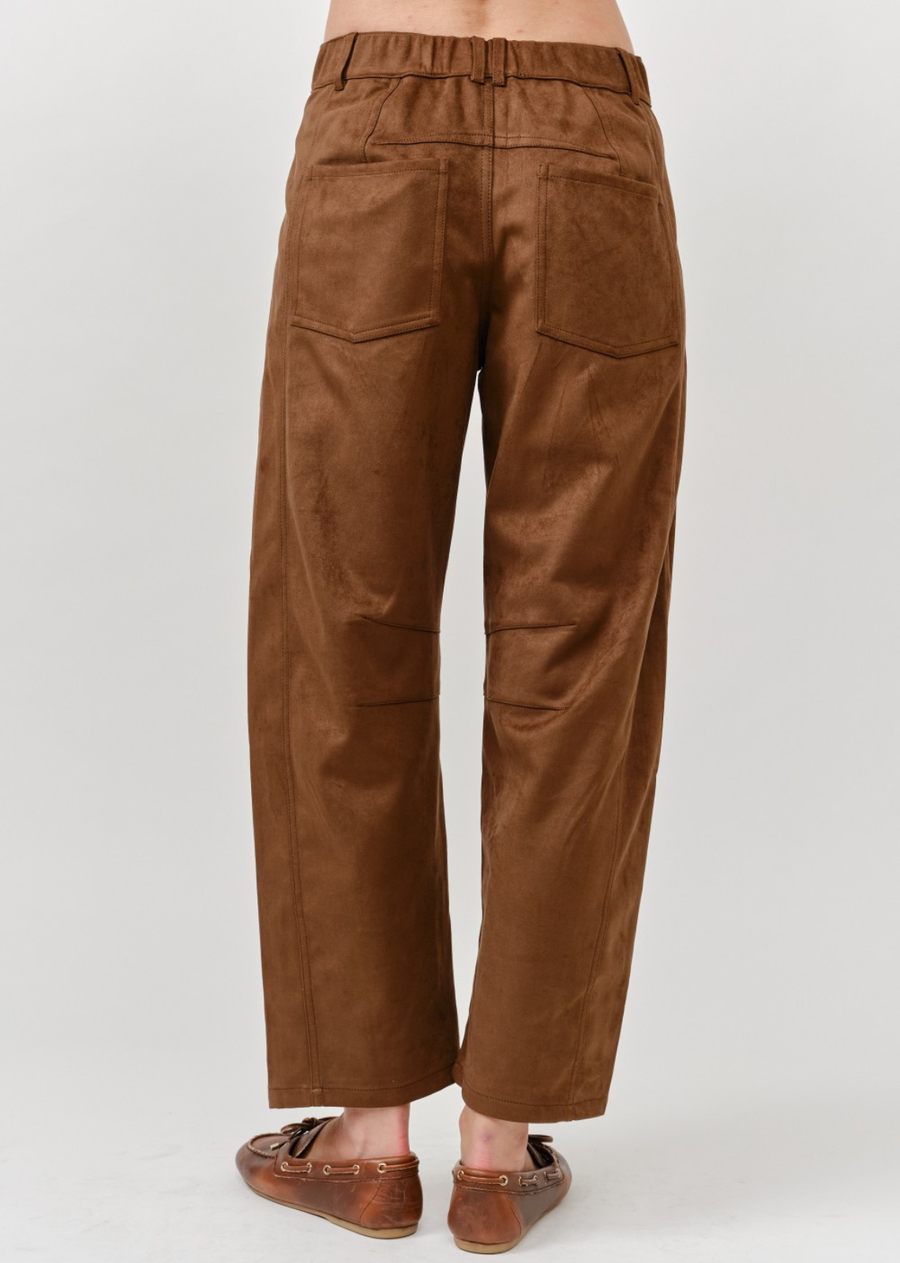 Rachel Slouchy Suede Pants
