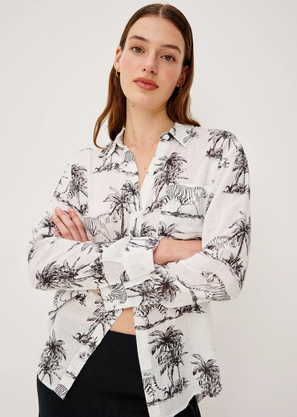 Rails Charli Shirt - Ivory Bengal