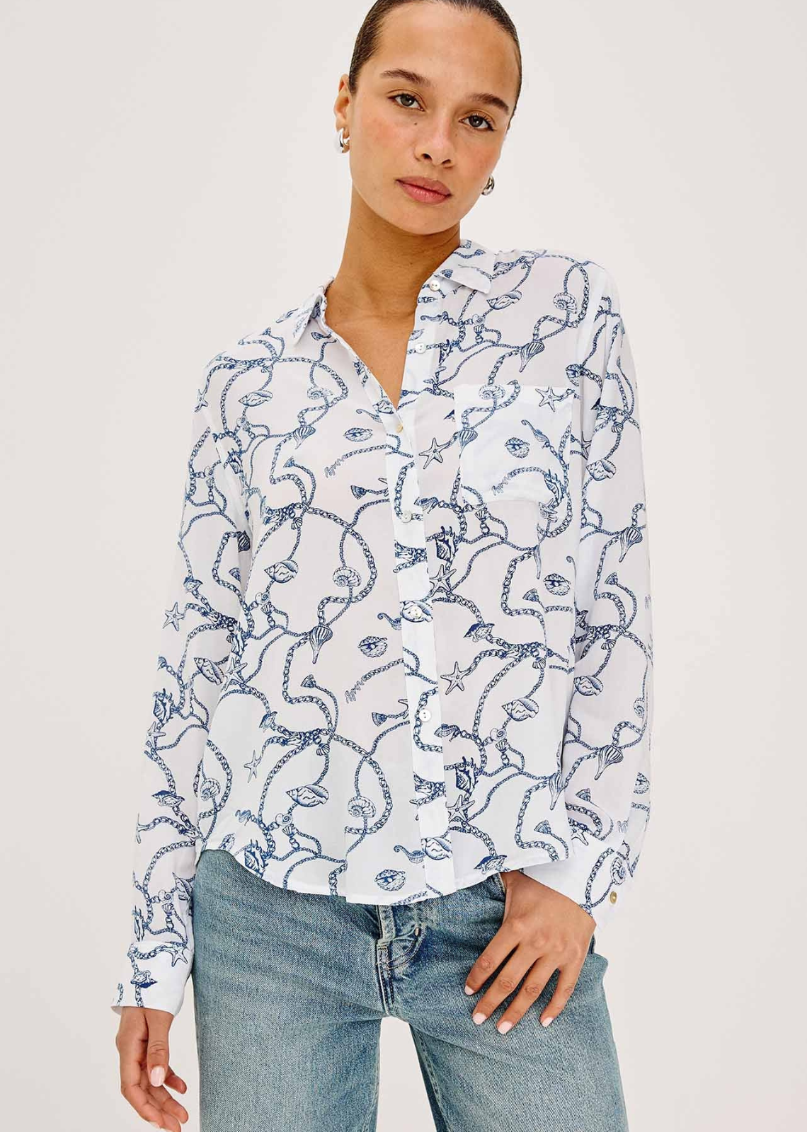 Rails Josephine Blouse - Nautical Chains