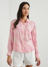 Rails Josephine Shirt- Rose Reef. Crafted from feather light rayon, the Josephine is designed to take your from work to weekend. Featuring a rose reef print, this button-down makes a statement while an airy cut keeps you cool in warmer weather. Leave open over a tank or tuck into your favorite Rails denim.