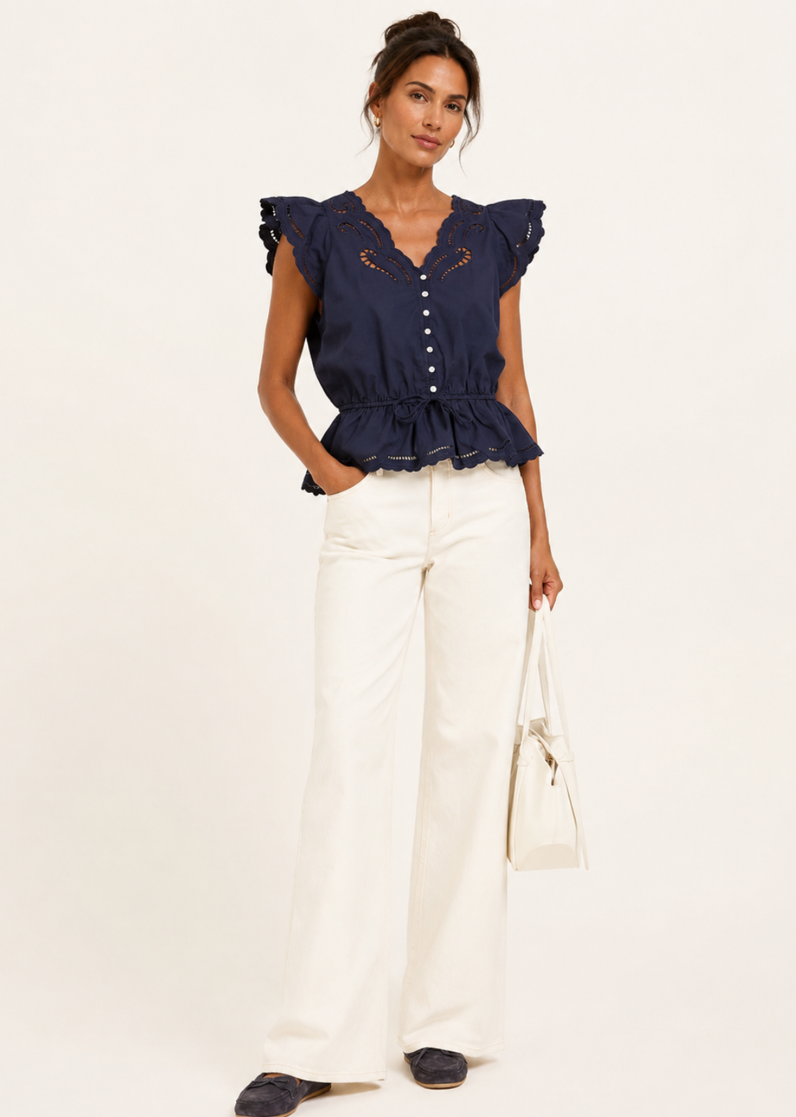 Rails Sandi Blouse - Navy