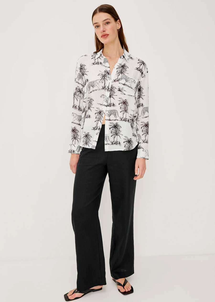 Rails Charli Shirt - Ivory Bengal