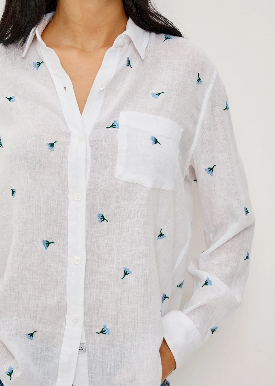 Rails Charli Button Up - Bluebell Carnations