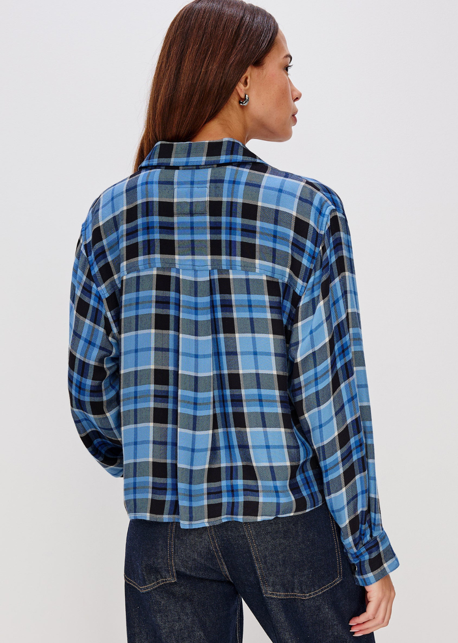 Rails Malin Shirt - Midnight Blue White