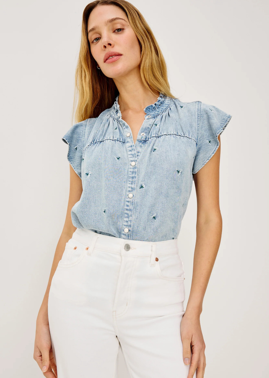 Rails Ruthie Top - Ivory Cornations