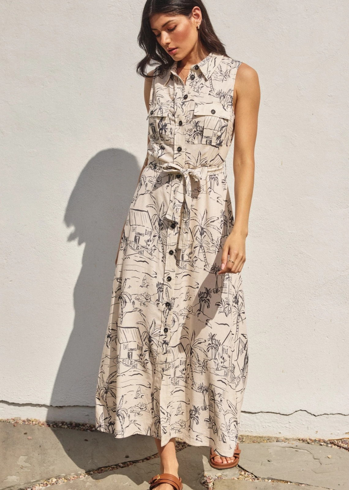 Sail Away with Me Sleeveless Dress