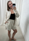 Morissa Drawstring Scalloped Short
