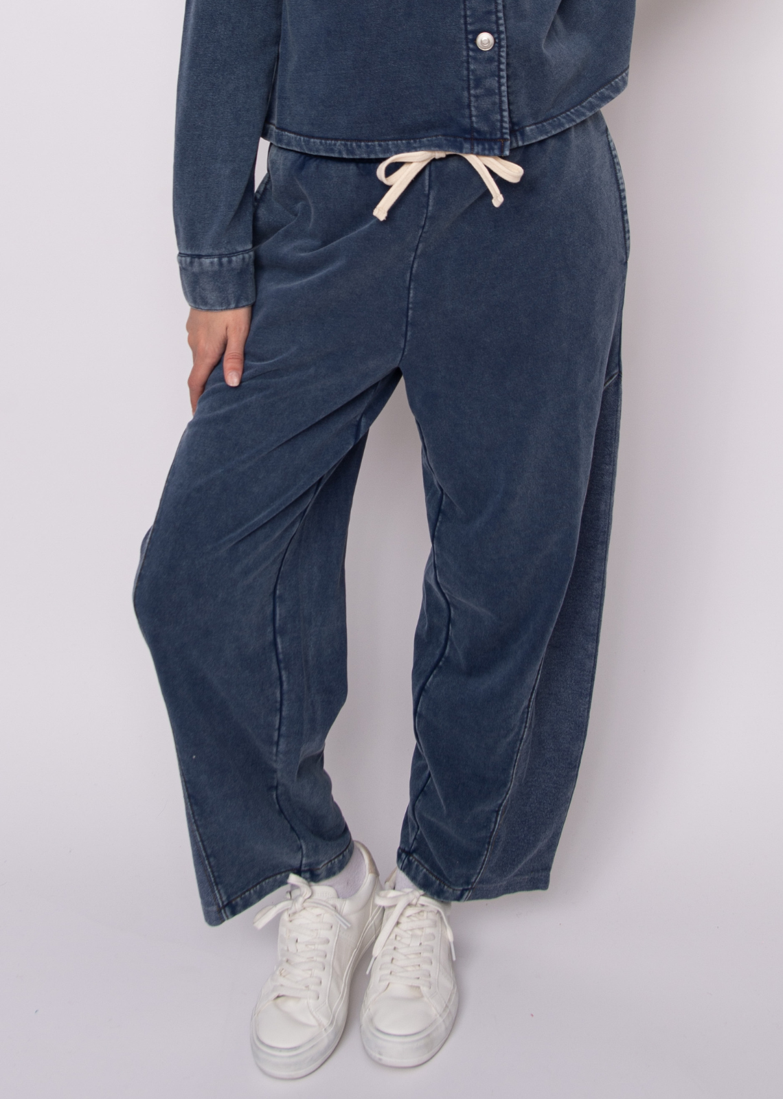 Silo Denim Terry Pull On Pants