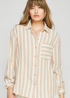 Gentle Fawn Sonia Button-Down Shirt. The Sonia button down shirt is made of an airy cotton gauze fabric that is perfect for summer. Wear it as is or worn open as a layering piece. Pair it with the Lucas short for a coordinated look.