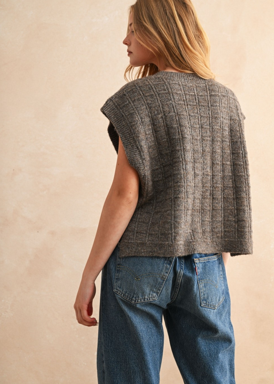 Sophie Textured Sweater Vest