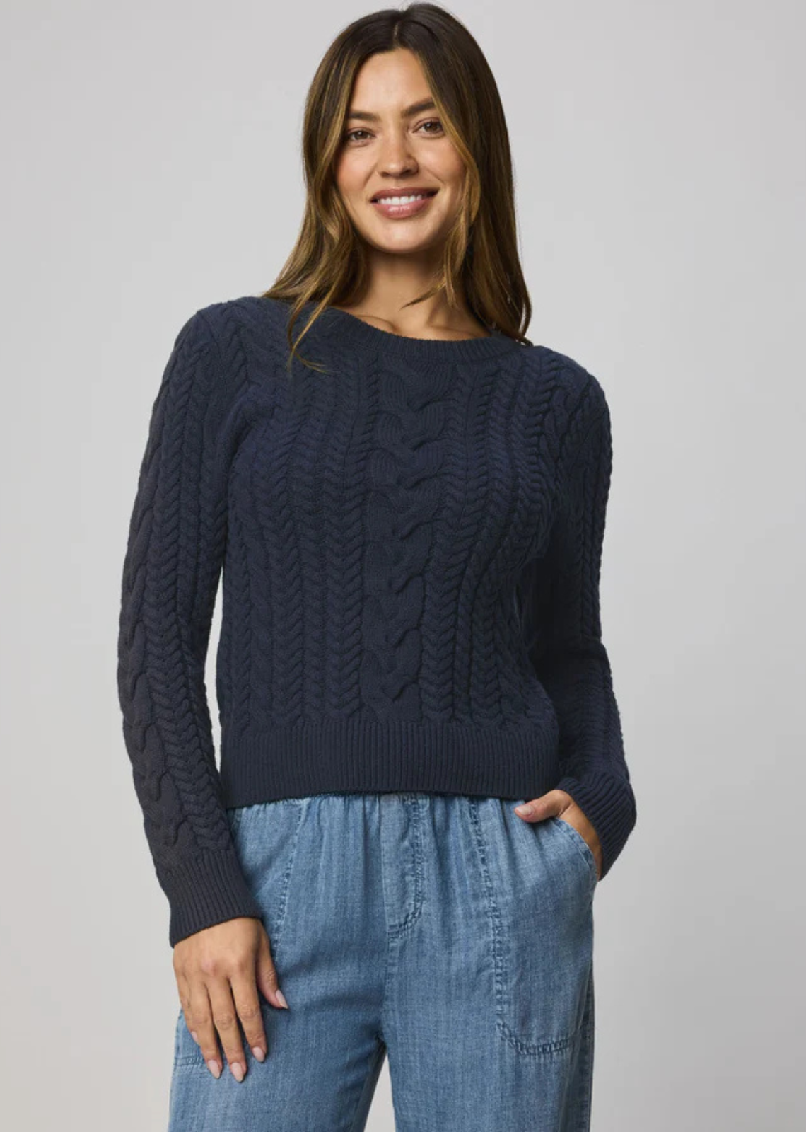 Splendid Annabella Cable Sweater