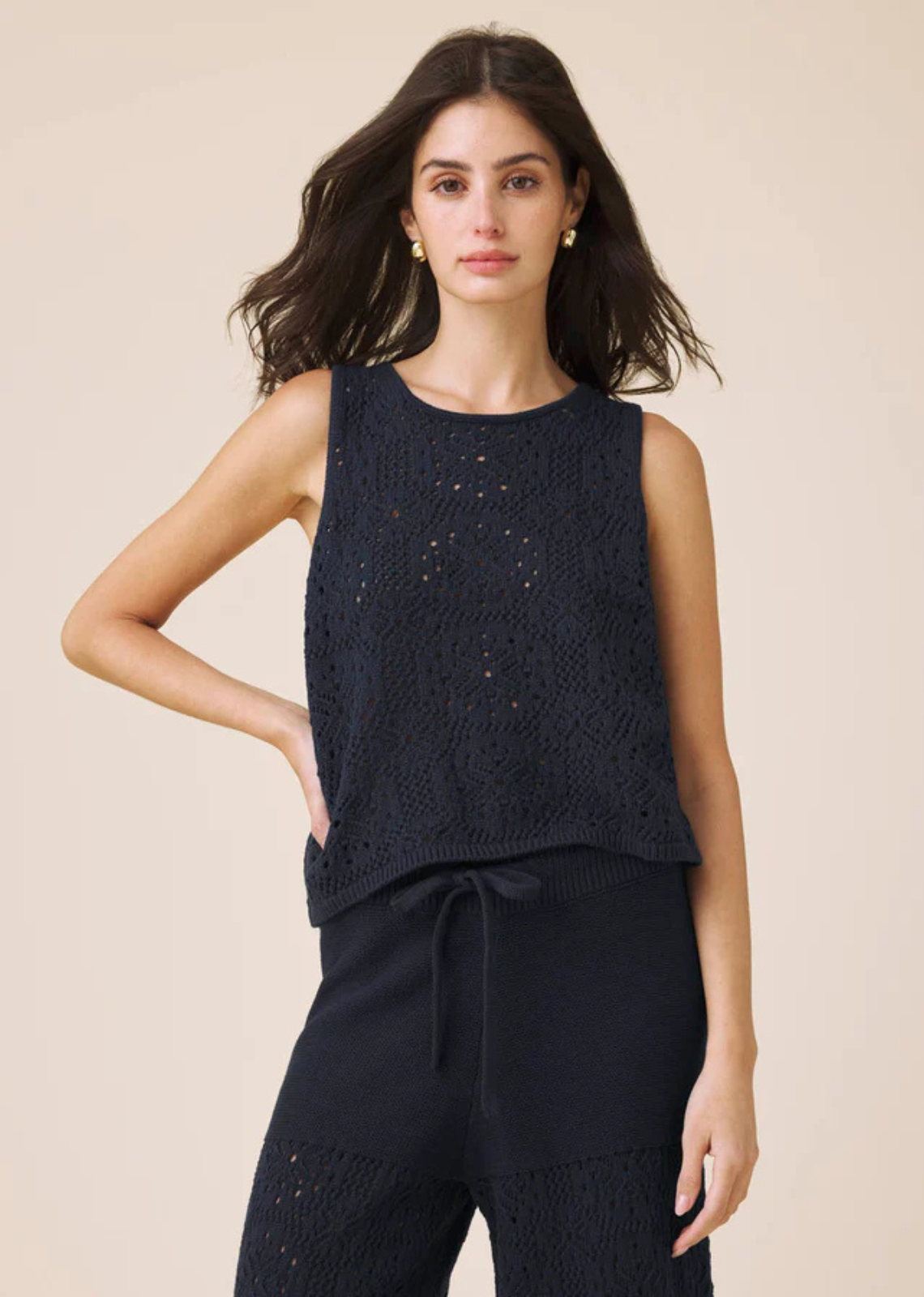 Splendid Beckham Crochet Tank
