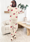 Splendid Cherries Fuzzy Sweater PJ Set