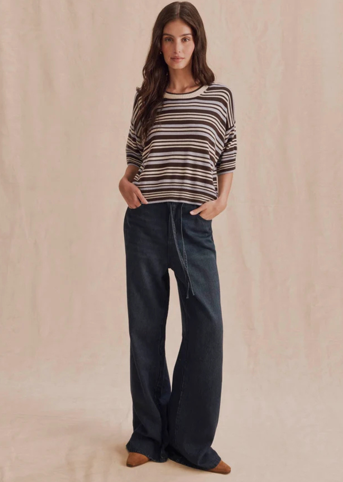 Not all denim is created equal. Our Lounge Denim Pant combines soft, lightweight denim with the relaxed appeal of loungewear. The result is a comfortable denim trouser for your everyday. It features a drawstring waist with front fly, pockets and a super relaxed wide leg.