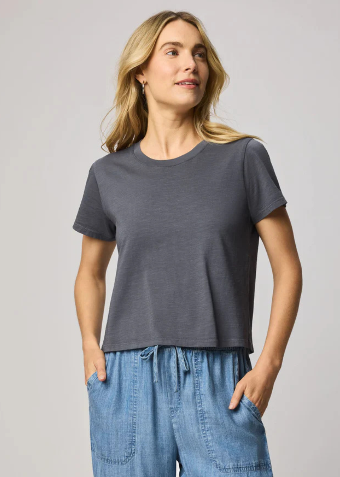 Splendid Louisa Short Sleeve Tee - Ink