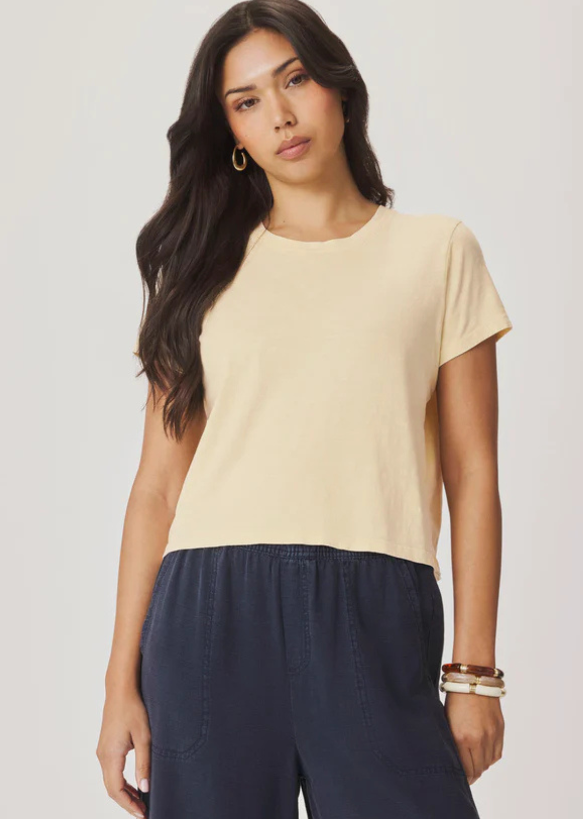 Splendid Louisa Short Sleeve Tee - Honeysuckle
