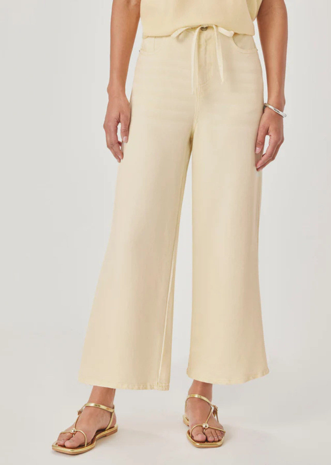 Splendid Lounge Denim Crop Pant - Honeysuckle