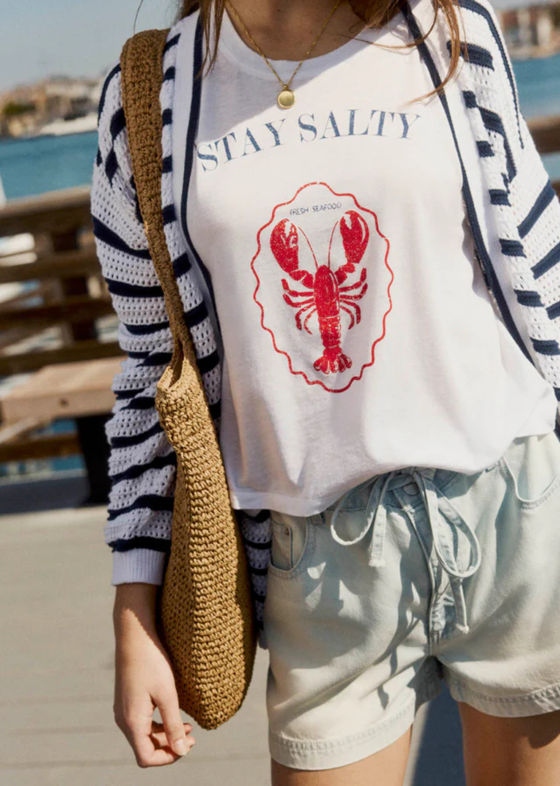 Splendid Stay Salty Tee