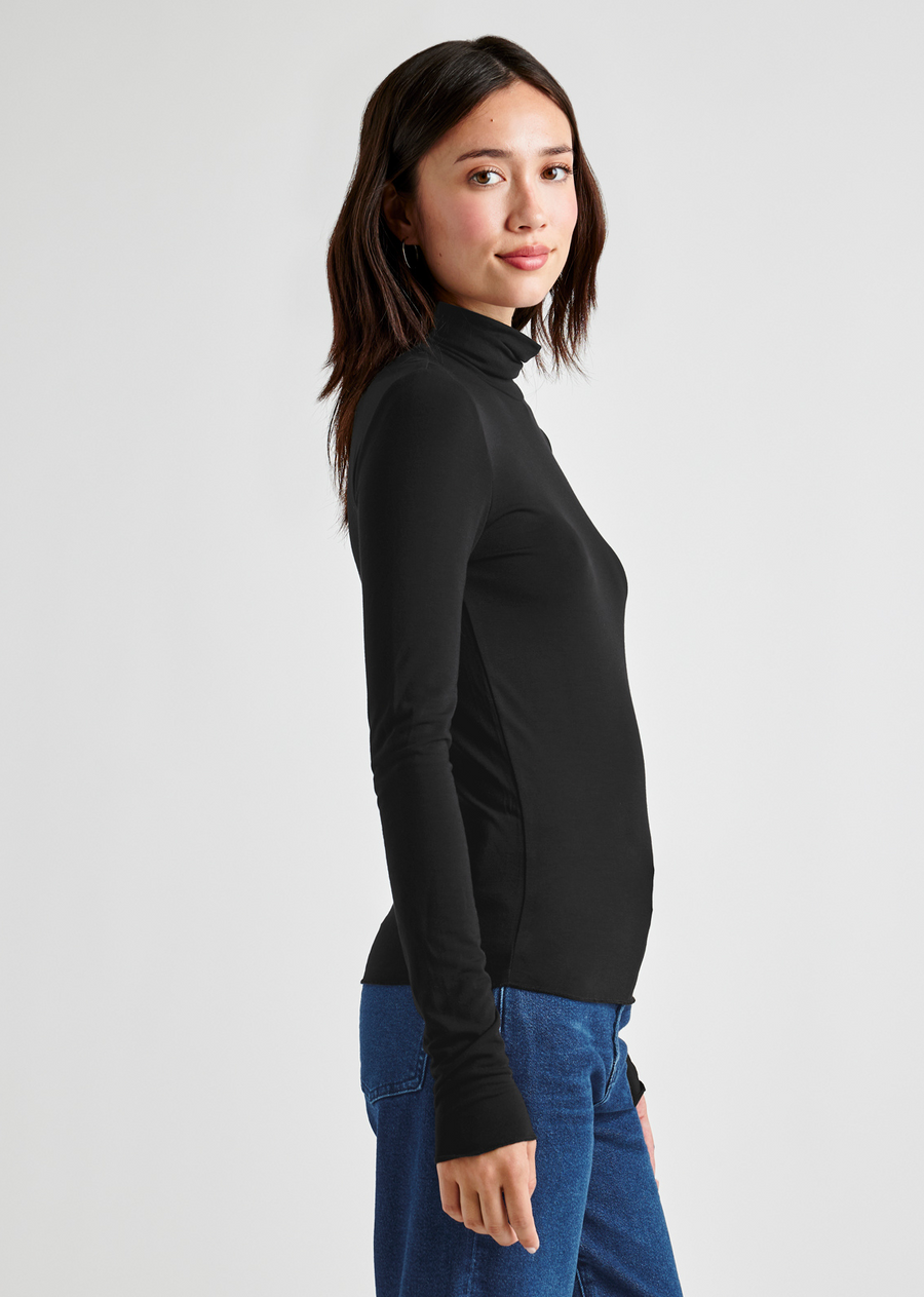 Splendid Bamboo Turtleneck LS