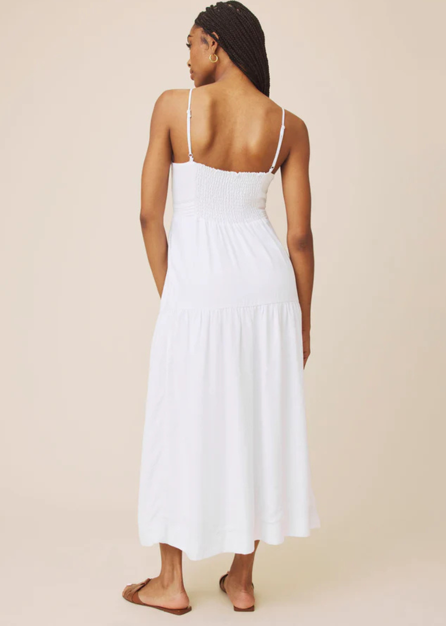 Splendid Darcy Midi Dress - White