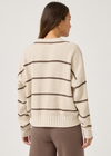 Splendid X CJ Striped Polo Sweater