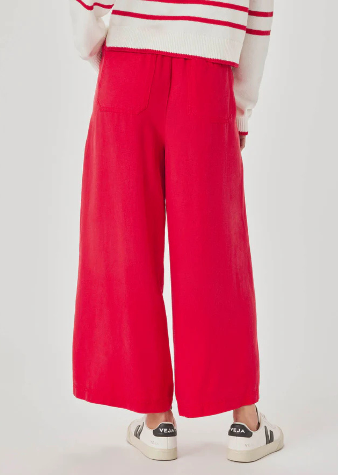 Splendid Angie Crop Wide Leg Pant - Rouge