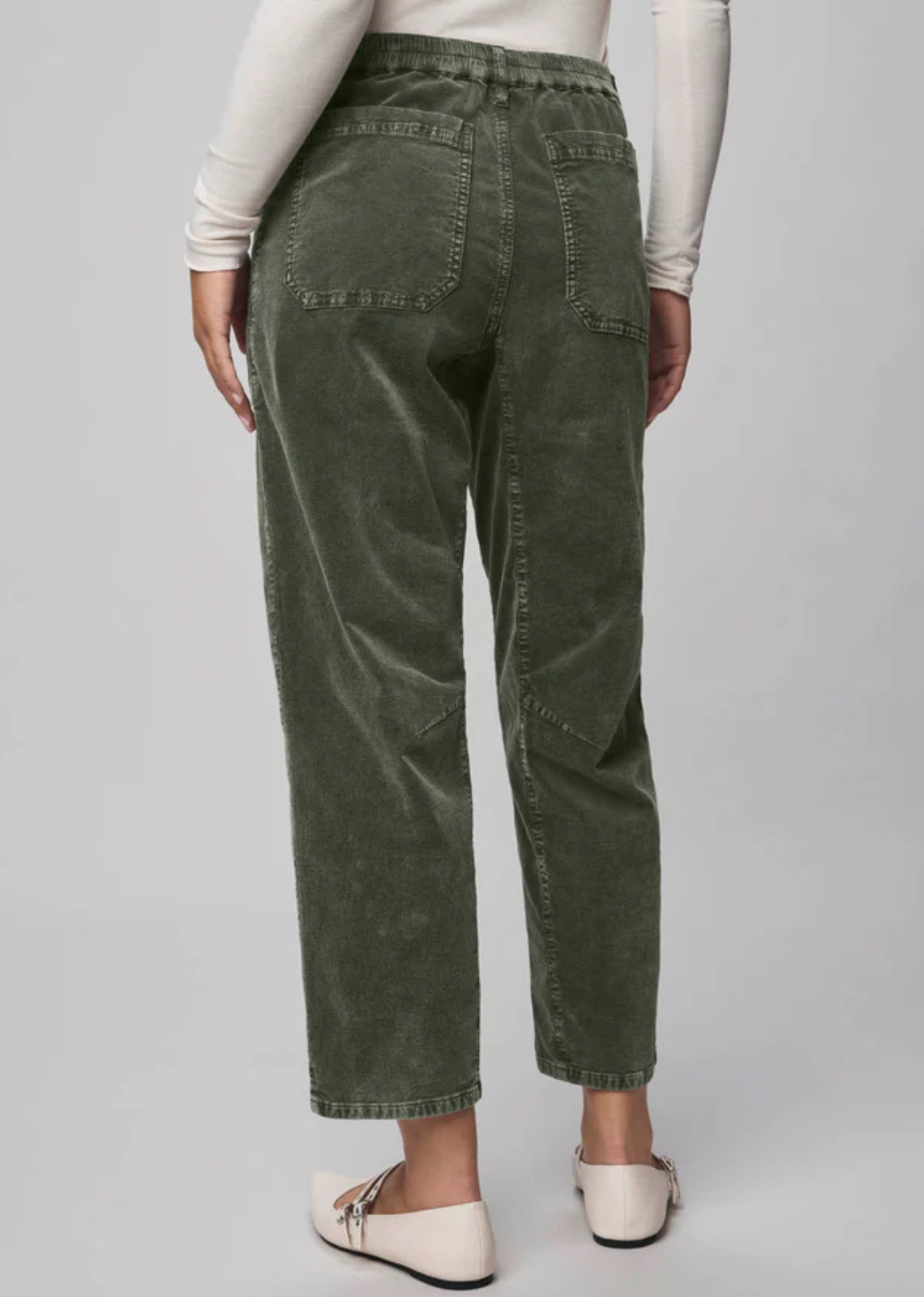 Splendid Carissa Corduroy Pant - Green Spruce
