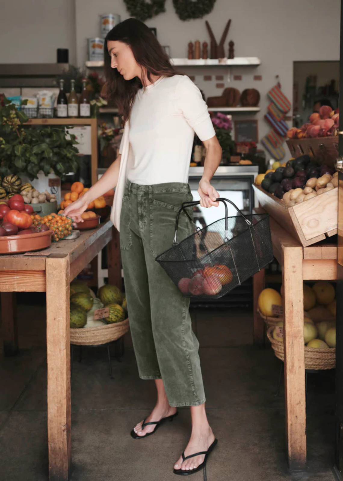 Splendid Carissa Corduroy Pant - Green Spruce