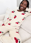 Splendid Cherries Fuzzy Sweater PJ Set