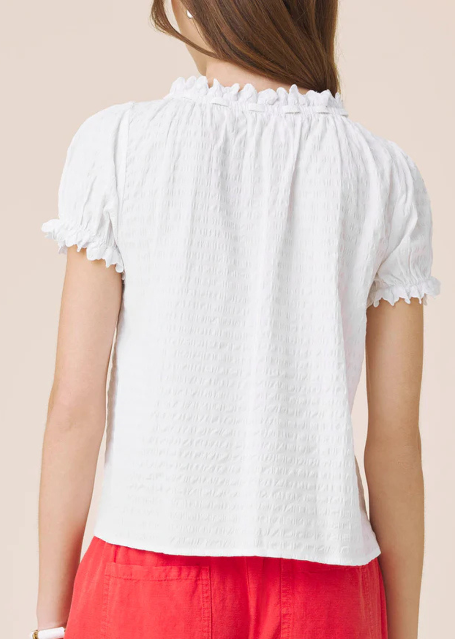 Splendid Gigi Puff Sleeve Top