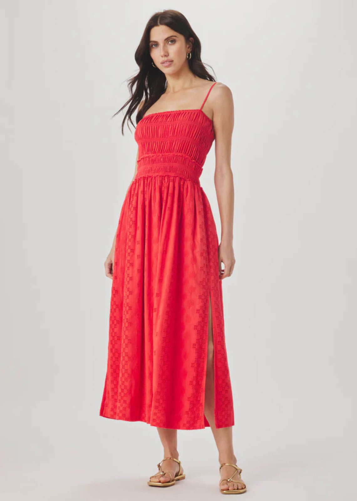 Splendid Kenzie Geo Eyelet Dress