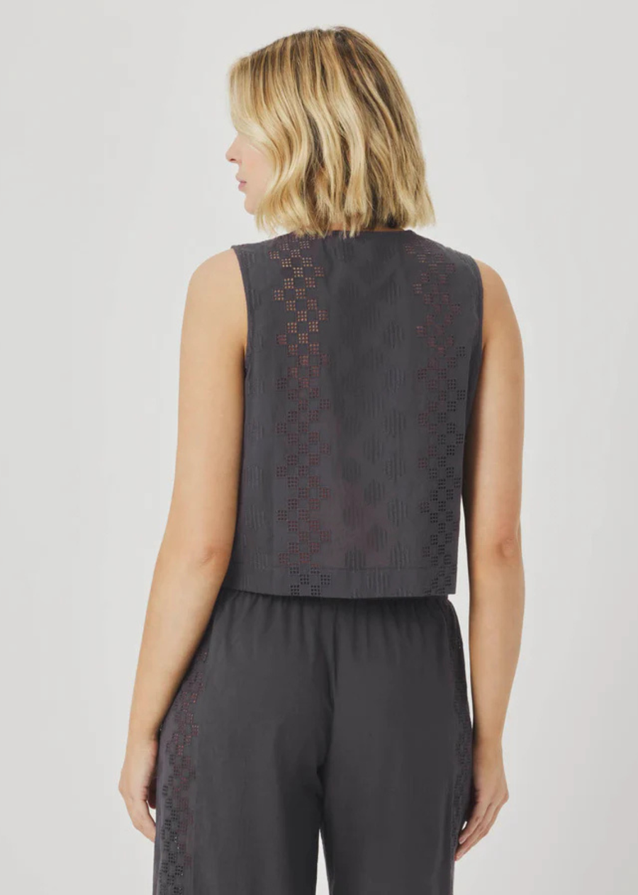 Splendid Kenzie Geo Eyelet Tank