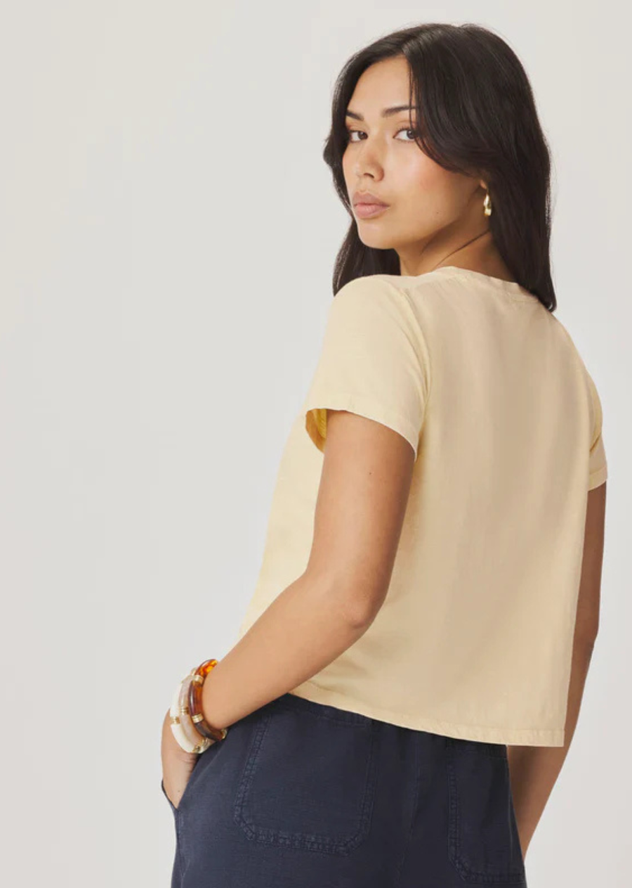 Splendid Louisa Short Sleeve Tee - Honeysuckle