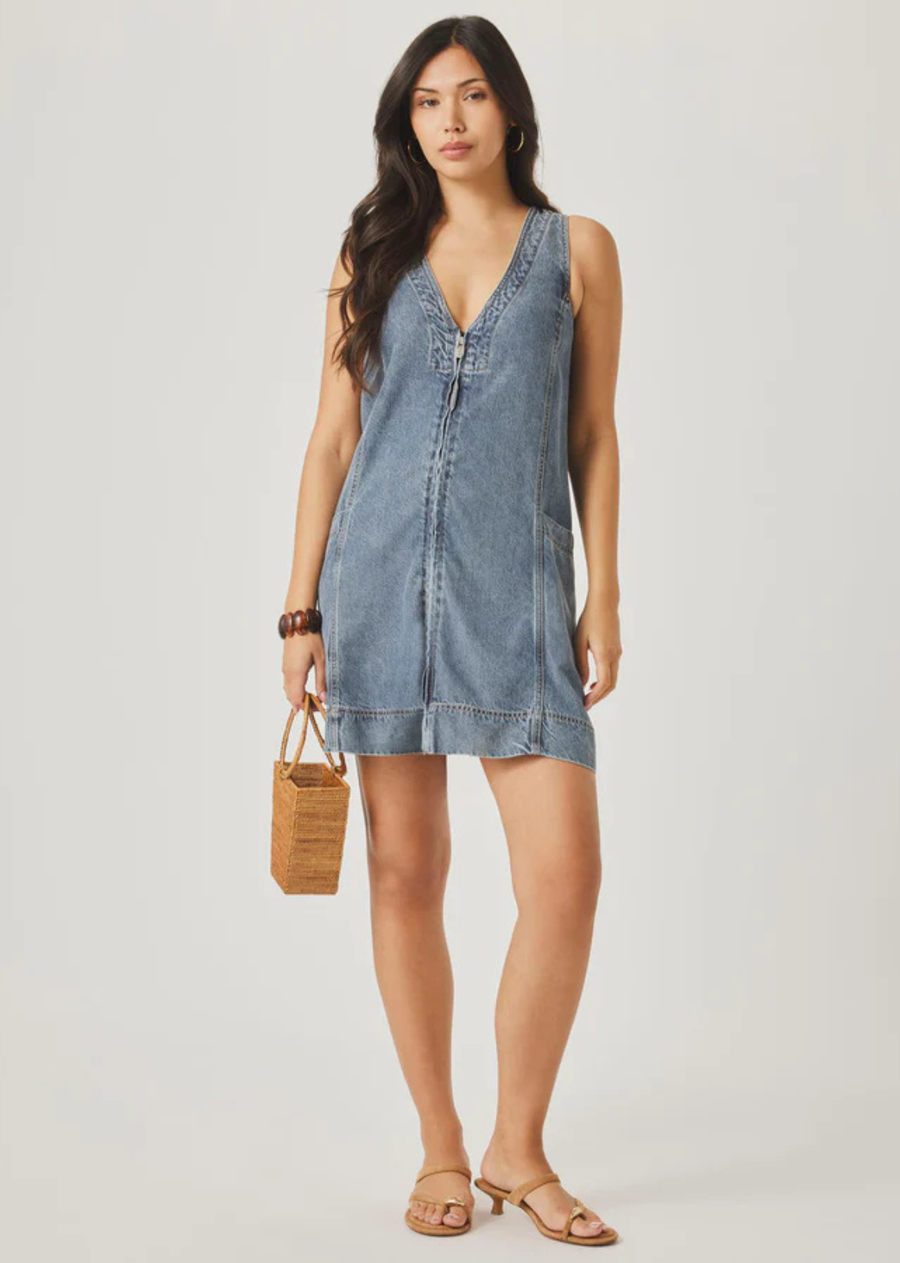 Splendid Lounge Denim Mini Dress