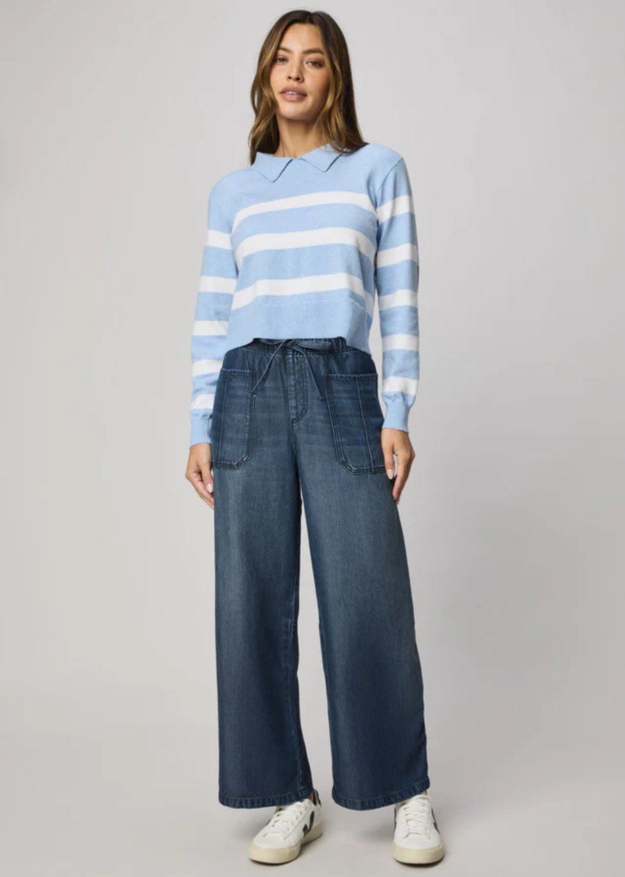 Splendid Lounge Denim Straight Leg Pant