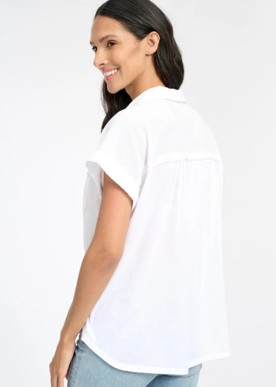 Splendid Paige Shirt - White