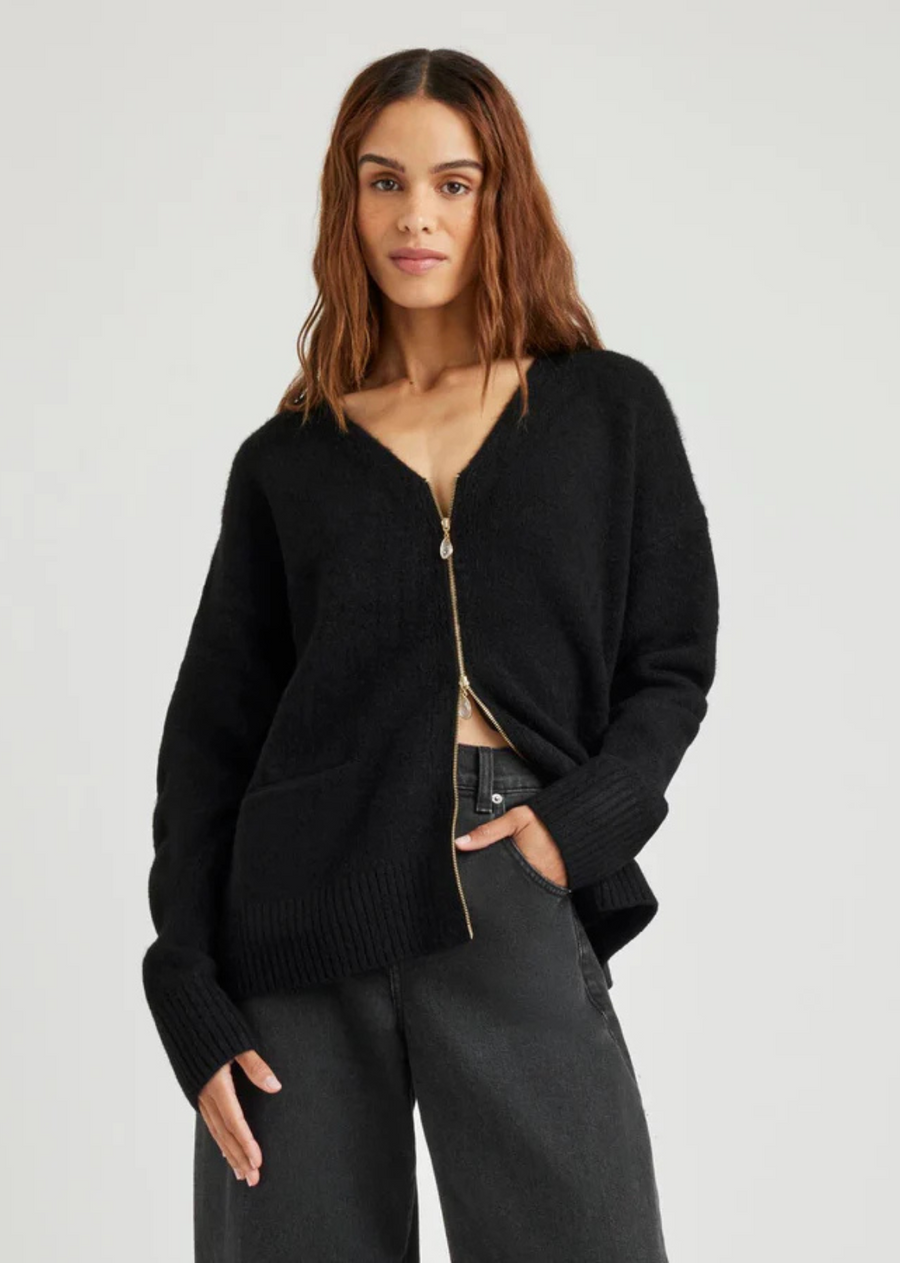 Splendid Zeena Zip Up Cardigan