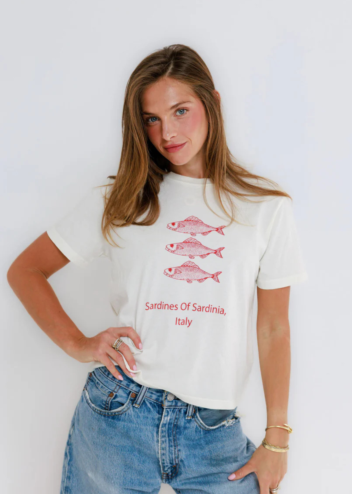 Sunny Somewhere Sardines of Sardinia Tee