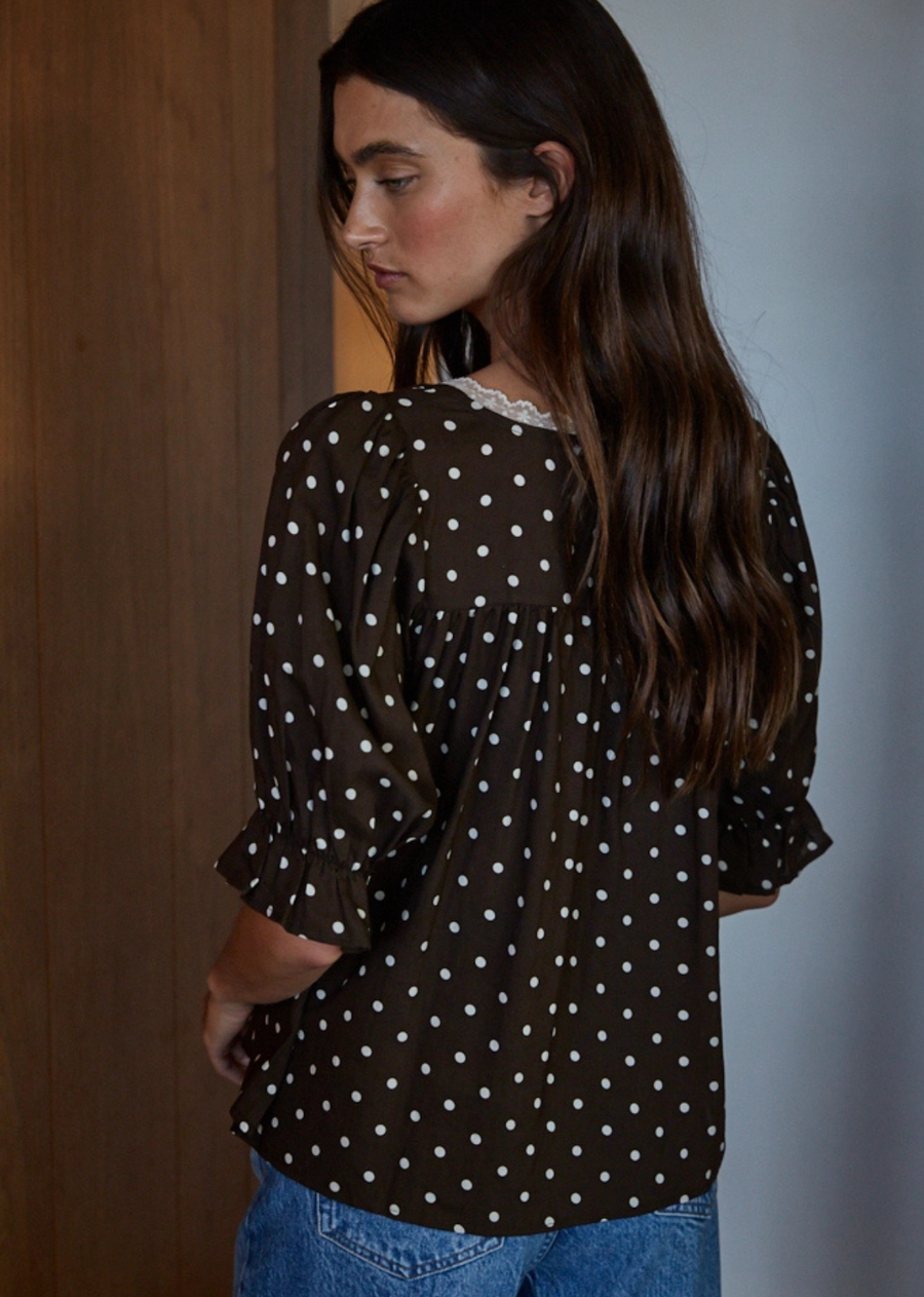 Talia Polka Dot Blouse