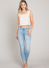 The Chaley Linen Square Neck Top