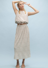 The Lenore Linen Bubble Hem Tank Top