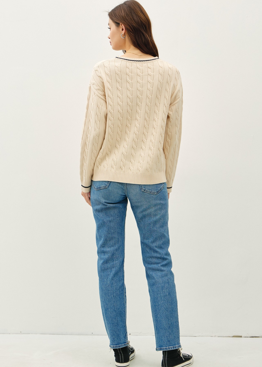 The Isla Cable Knit Sweater