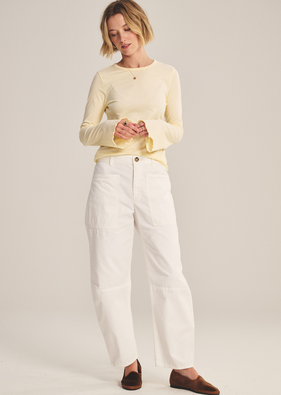 Velvet Brylie Twill Pant - Sleet