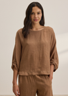 Velvet Cass Woven Linen Top