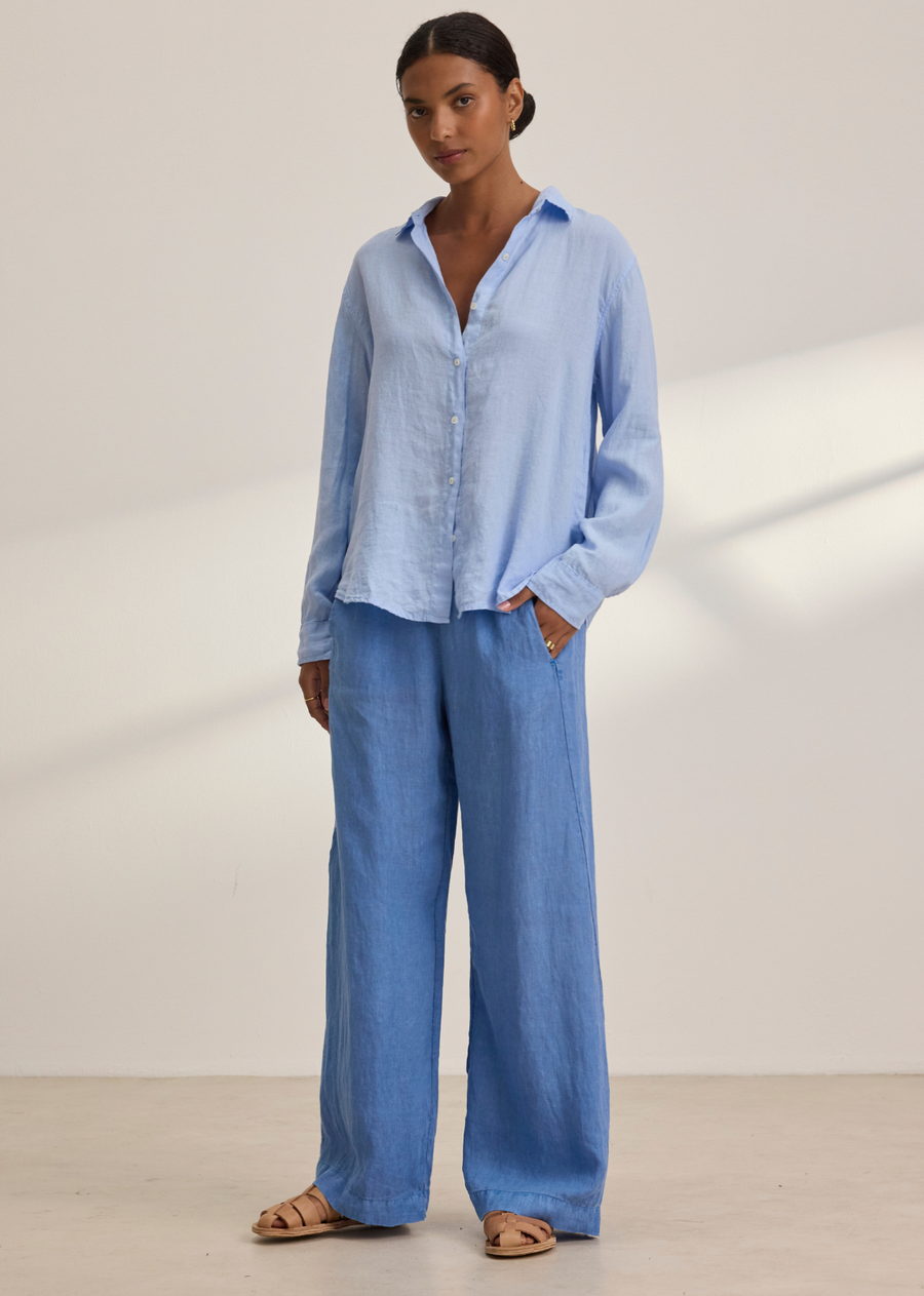 Velvet Cleo Wade Stephanie Woven Linen Pant