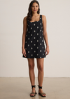 Velvet Elara Embroidered Cotton Dress