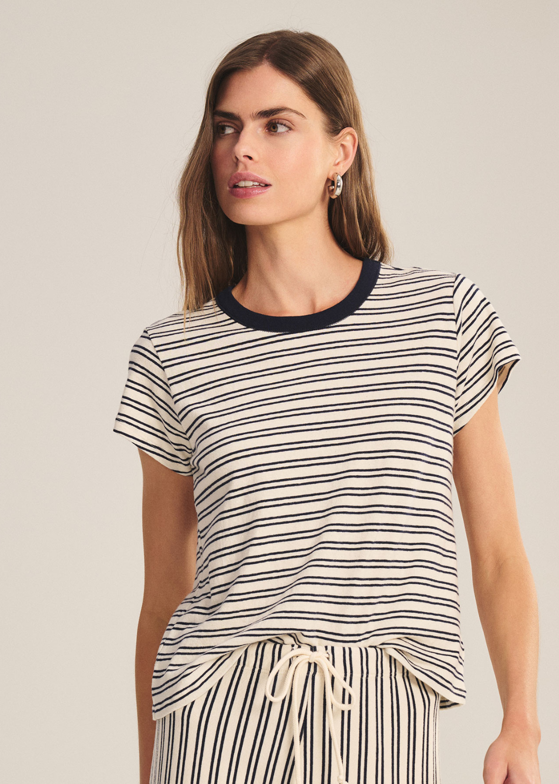 Velvet Foster Stripe Jersey Top